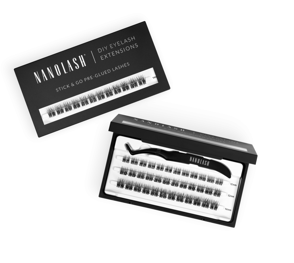 nanolash DIY-förlimmade ögonfransar