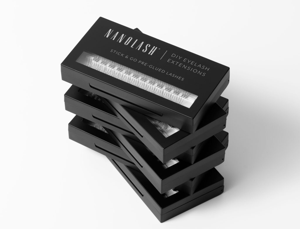 förlimmade ögonfransar för hemmaförlängning nanolash