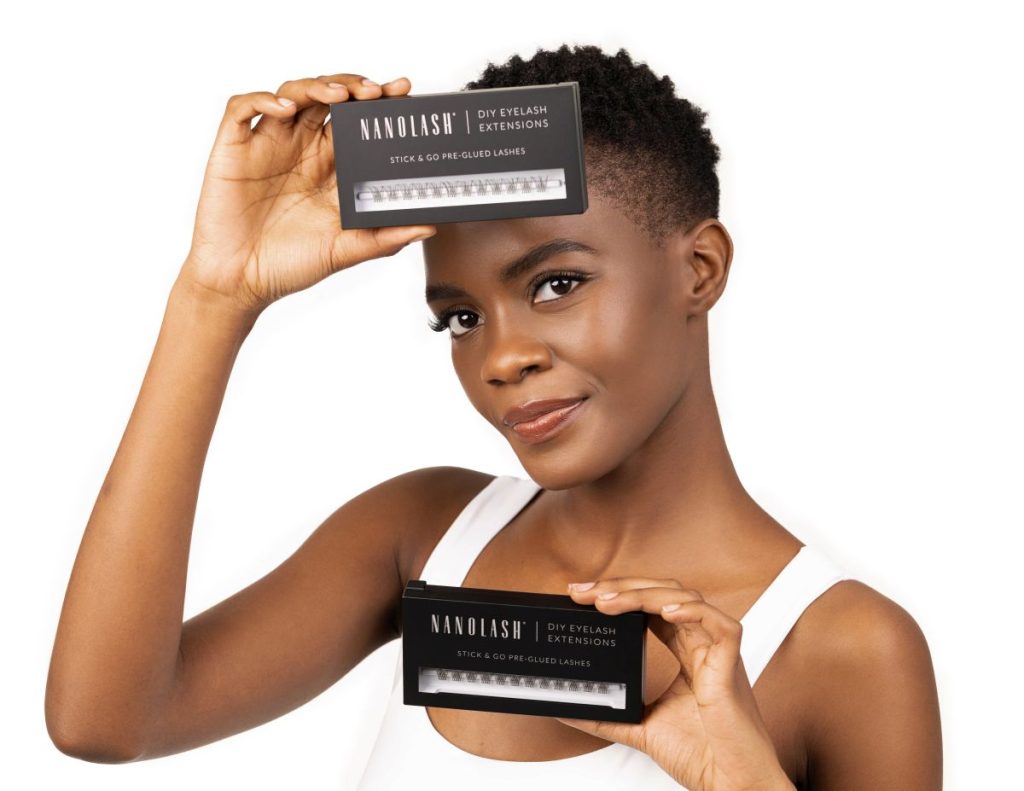 nanolash förlimmade ögonfransar för hemmaförlängning
